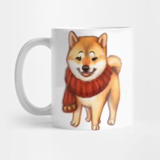 Cute Shiba Inu Drawing Mug